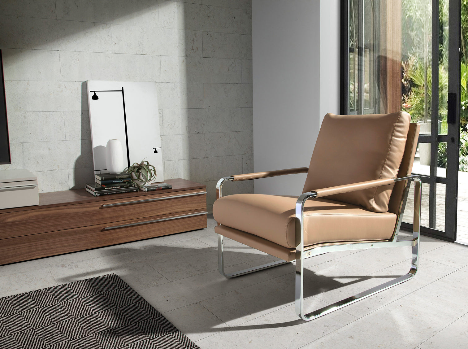 
Fauteuil lounge design « Moreno » - Beige