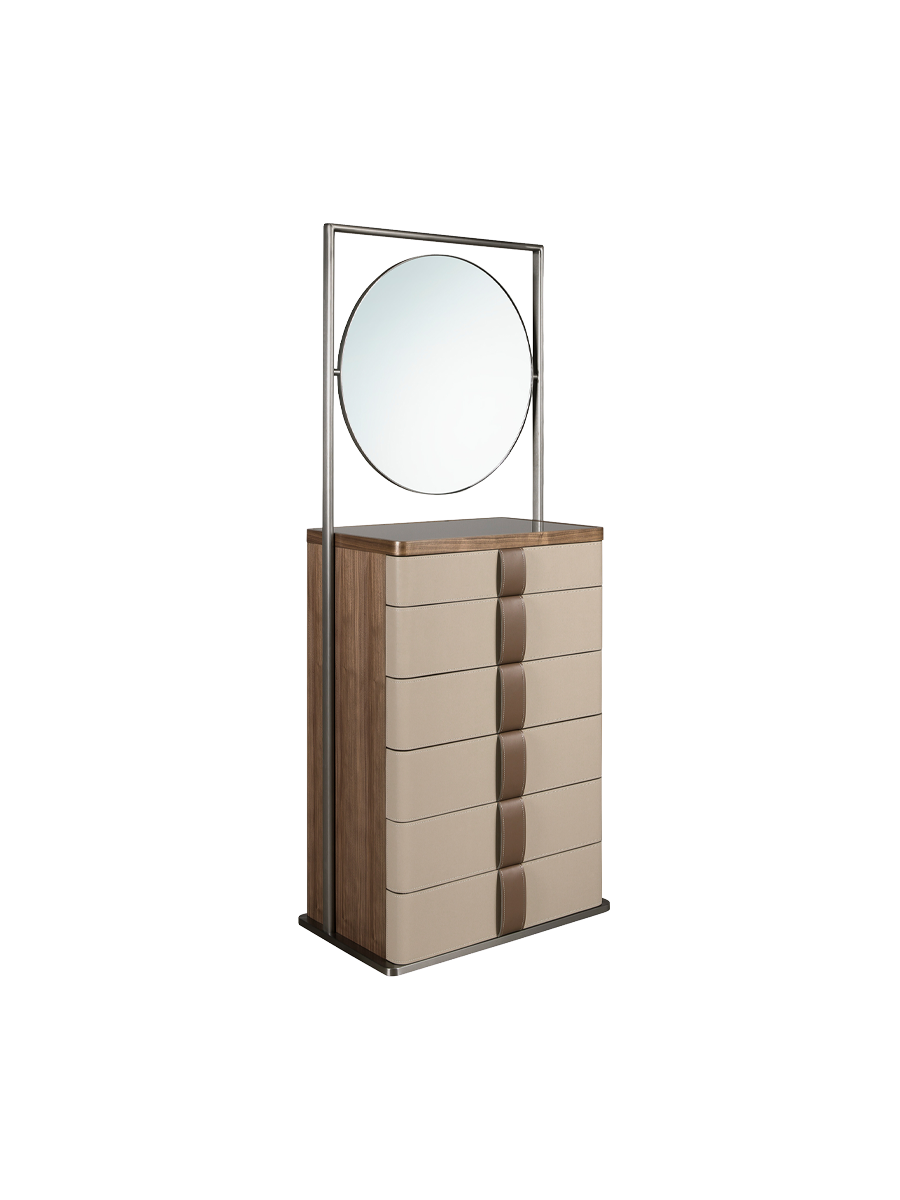 
"Cinderella" chiffonier with integrated mirror