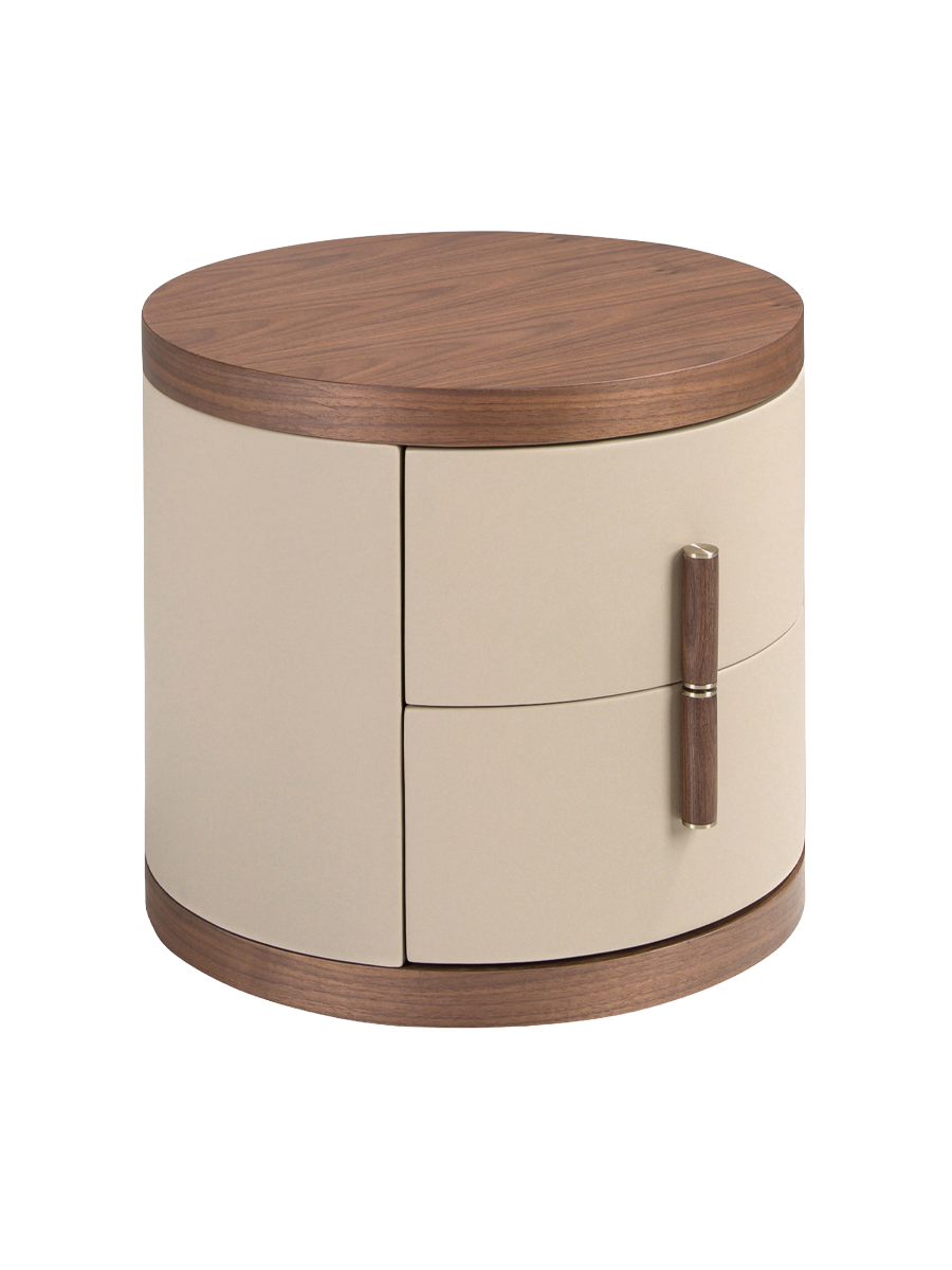 
Round Designer Nightstand & Side Table "Cinderella"