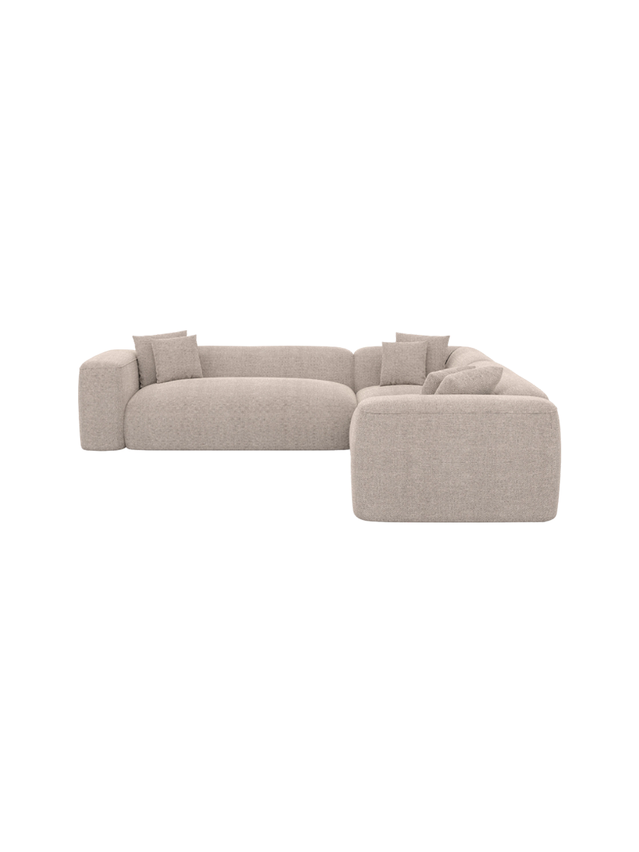 
5-Sitzer Design Ecksofa „CLevante“ mit Strukturstoff-Bezug - Strukturstoff Anthrazit