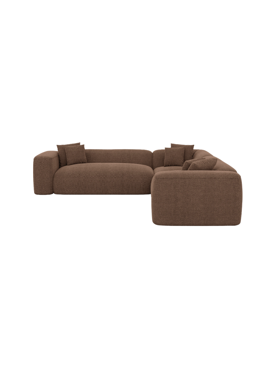 
5-Sitzer Design Ecksofa „CLevante“ mit Strukturstoff-Bezug - Strukturstoff Anthrazit