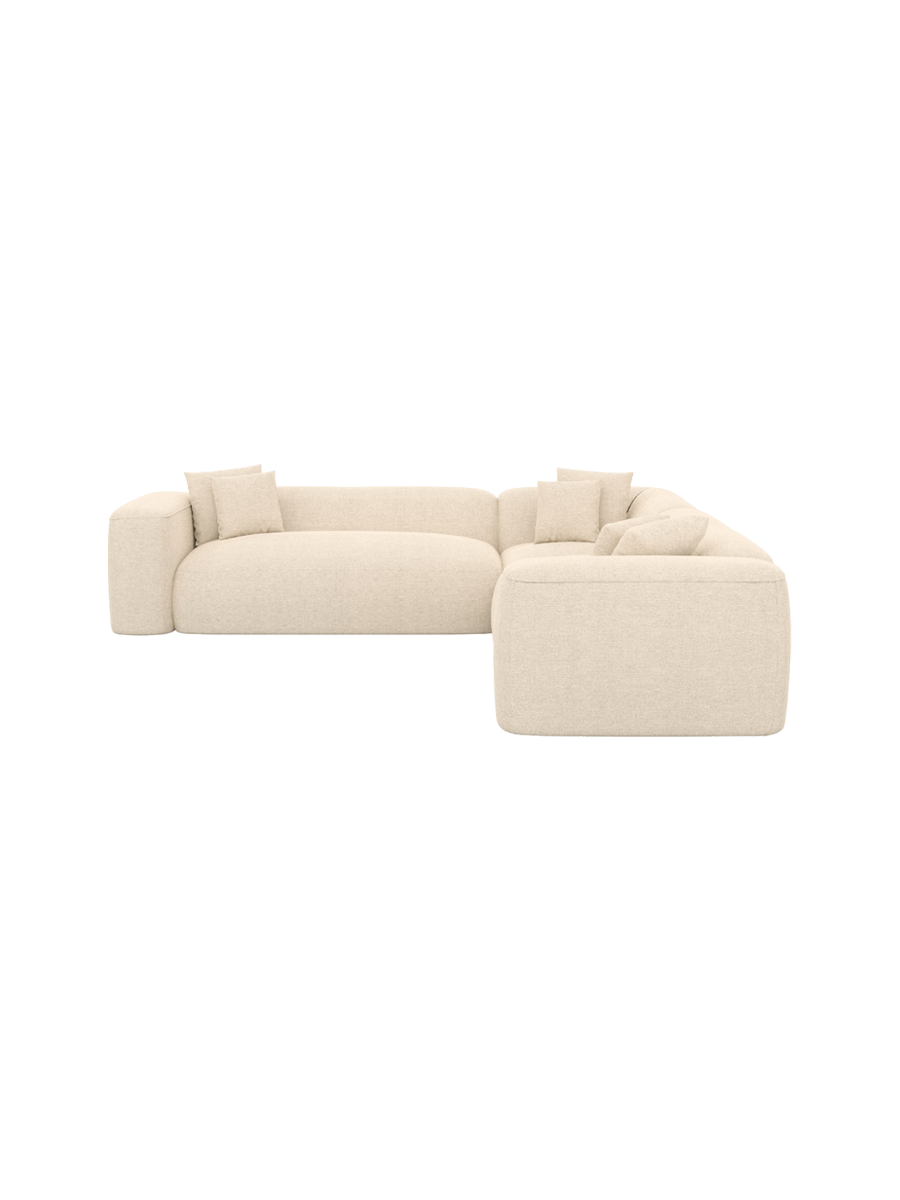 
5-Sitzer Design Ecksofa „CLevante“ mit Strukturstoff-Bezug - Strukturstoff Anthrazit