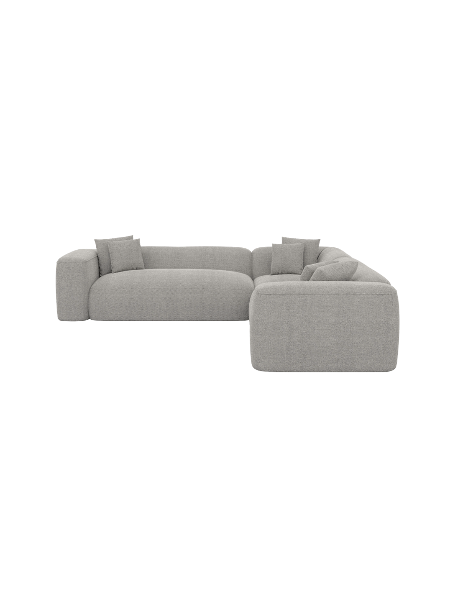 
5-Sitzer Design Ecksofa „CLevante“ mit Strukturstoff-Bezug - Strukturstoff Anthrazit