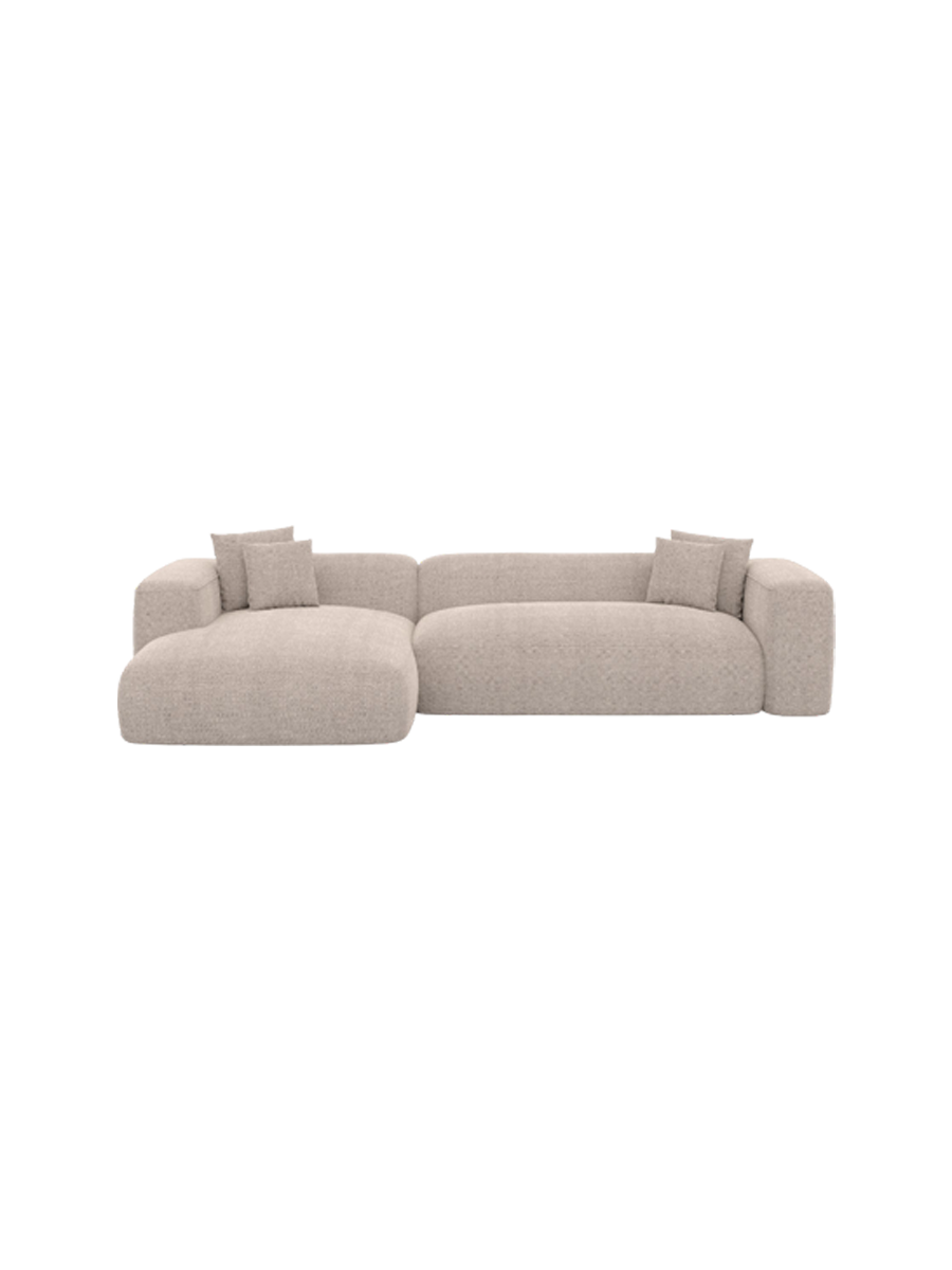 
4-Sitzer Design Ecksofa „CLevante“ mit Strukturstoff-Bezug - Strukturstoff Anthrazit / Eckteil links