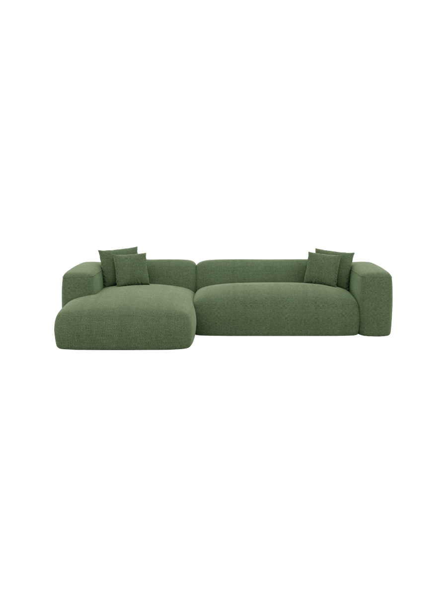 
4-Sitzer Design Ecksofa „CLevante“ mit Strukturstoff-Bezug - Strukturstoff Anthrazit / Eckteil links