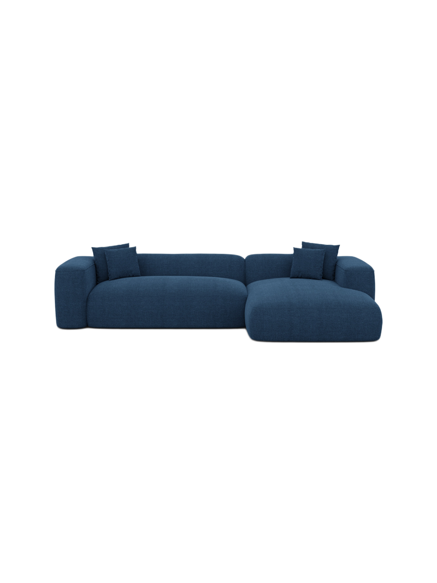 
4-Sitzer Design Ecksofa „CLevante“ mit Strukturstoff-Bezug - Strukturstoff Anthrazit / Eckteil links