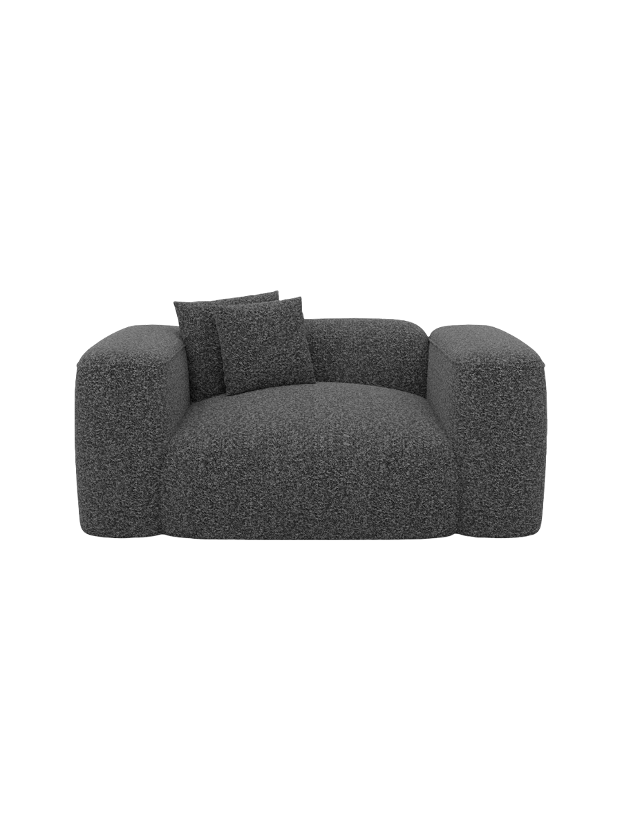 
Design Loungesessel „CLevante“ mit Bouclé-Bezug - Bouclé Graphit