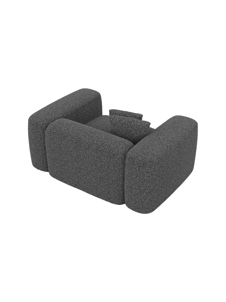 
Design Loungesessel „CLevante“ mit Bouclé-Bezug - Bouclé Graphit