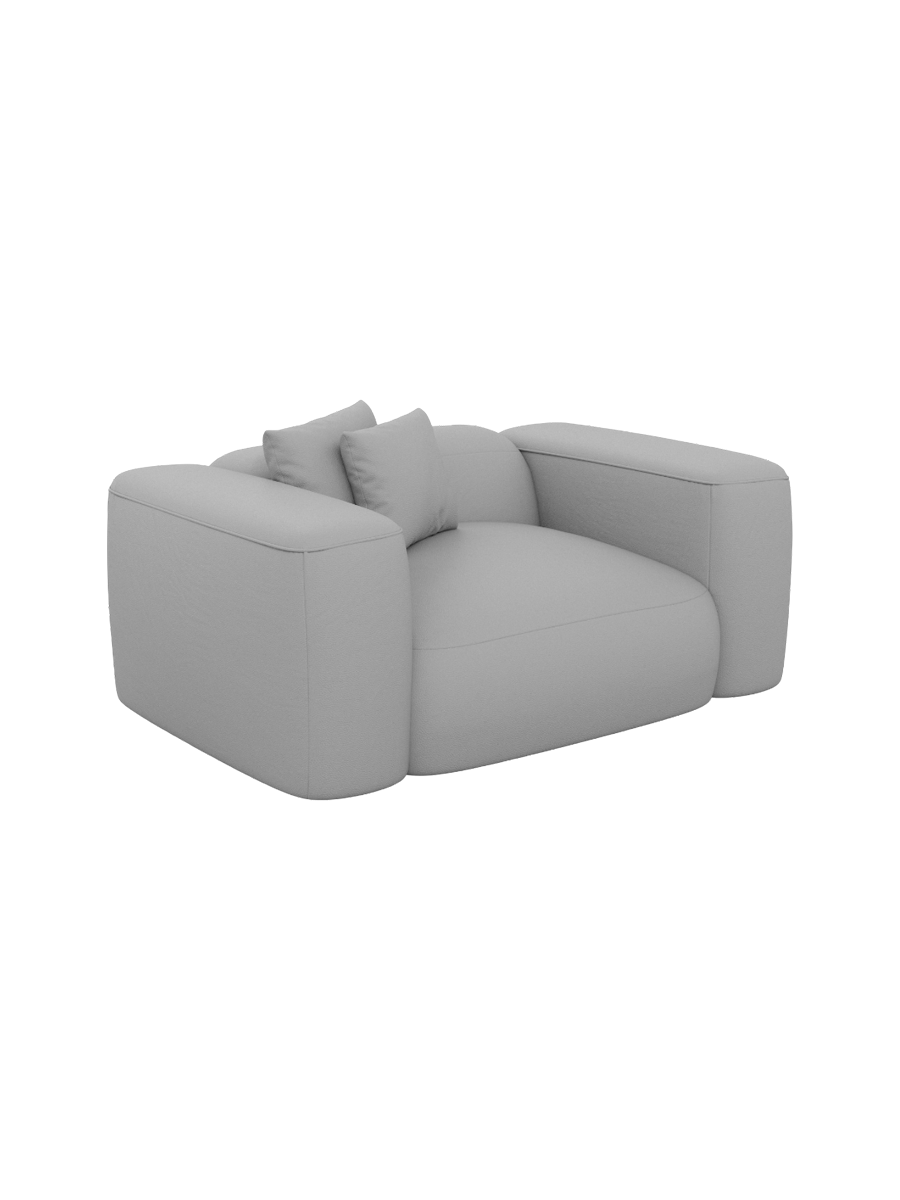 
Design Echtleder Loungesessel „CLevante“ - Echtleder Beige