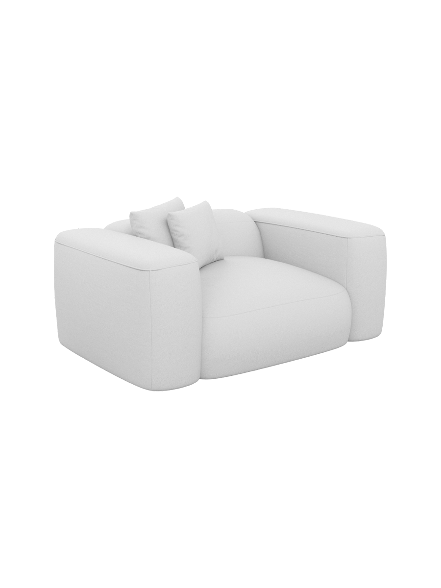 
Design Echtleder Loungesessel „CLevante“ - Echtleder Beige