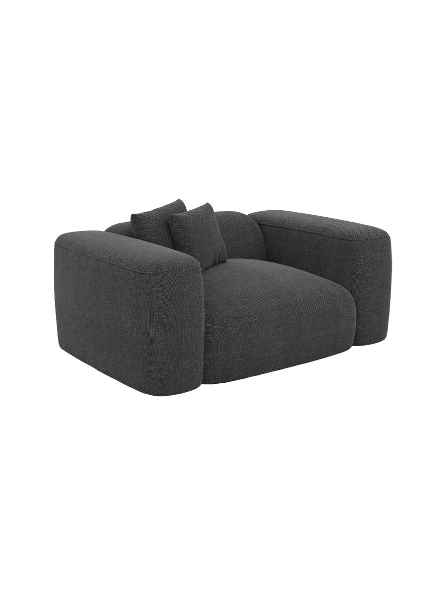 
Design Loungesessel „CLevante“ mit Strukturstoff-Bezug - Strukturstoff Anthrazit