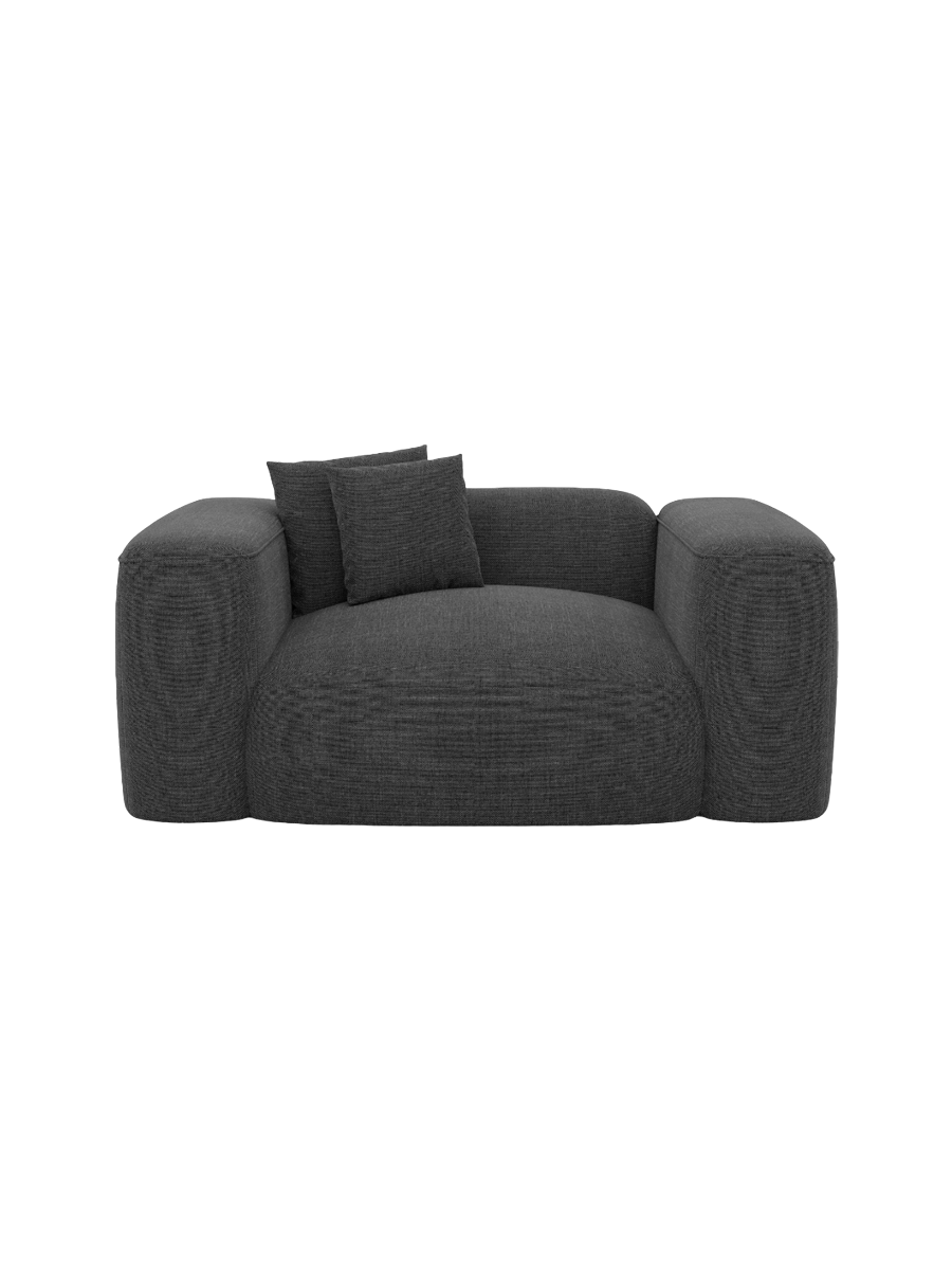 
Design Loungesessel „CLevante“ mit Strukturstoff-Bezug - Strukturstoff Anthrazit