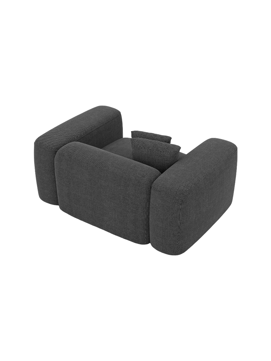 
Design Loungesessel „CLevante“ mit Strukturstoff-Bezug - Strukturstoff Anthrazit
