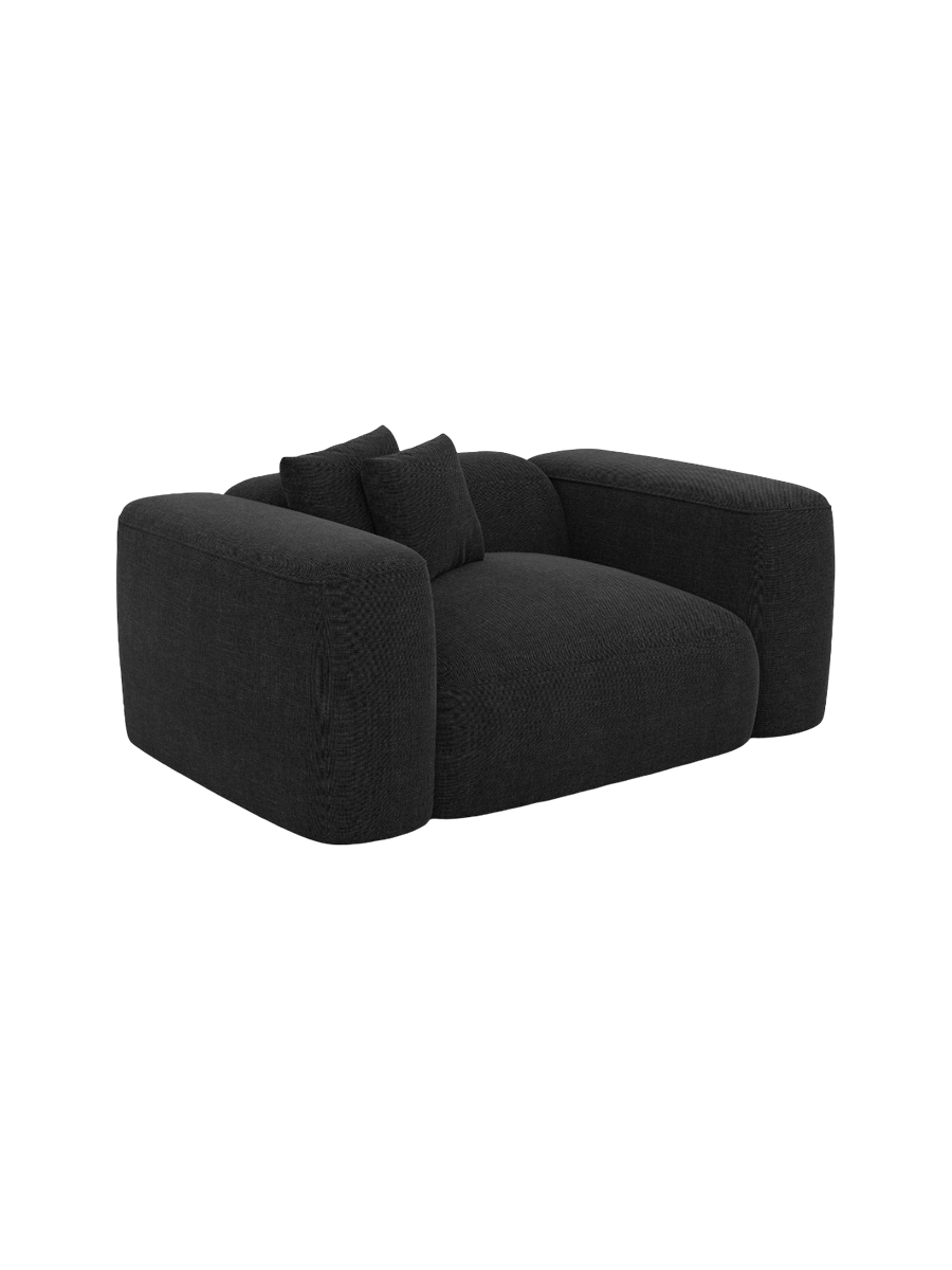 
Design Loungesessel „CLevante“ mit Strukturstoff-Bezug - Strukturstoff Anthrazit