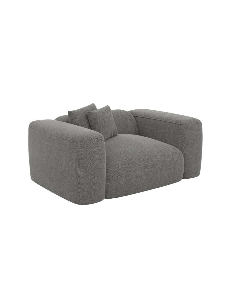 
Design Loungesessel „CLevante“ mit Strukturstoff-Bezug - Strukturstoff Anthrazit