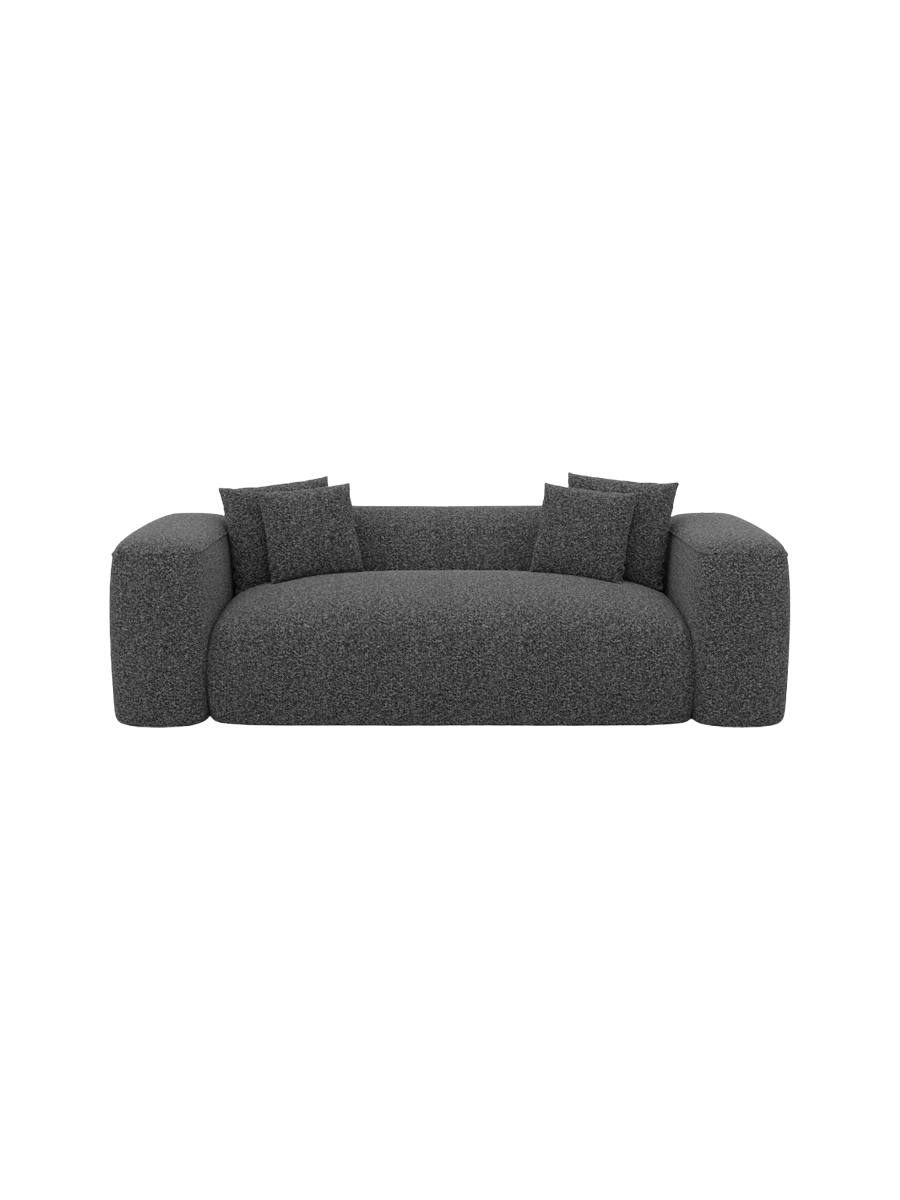 
2-Sitzer Design Sofa „CLevante“ mit Bouclé-Bezug - Bouclé Graphit