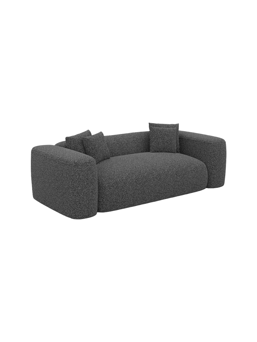 
2-Sitzer Design Sofa „CLevante“ mit Bouclé-Bezug - Bouclé Graphit