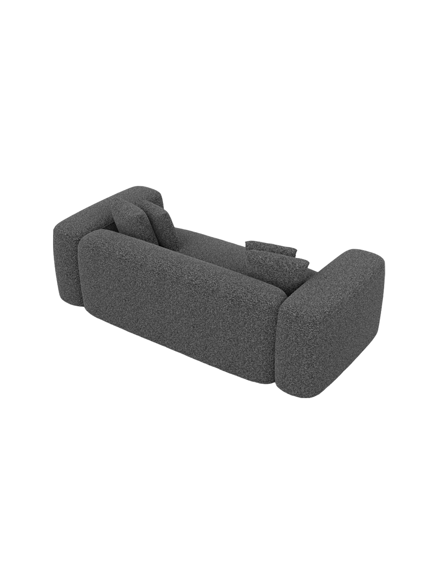 
2-Sitzer Design Sofa „CLevante“ mit Bouclé-Bezug - Bouclé Graphit