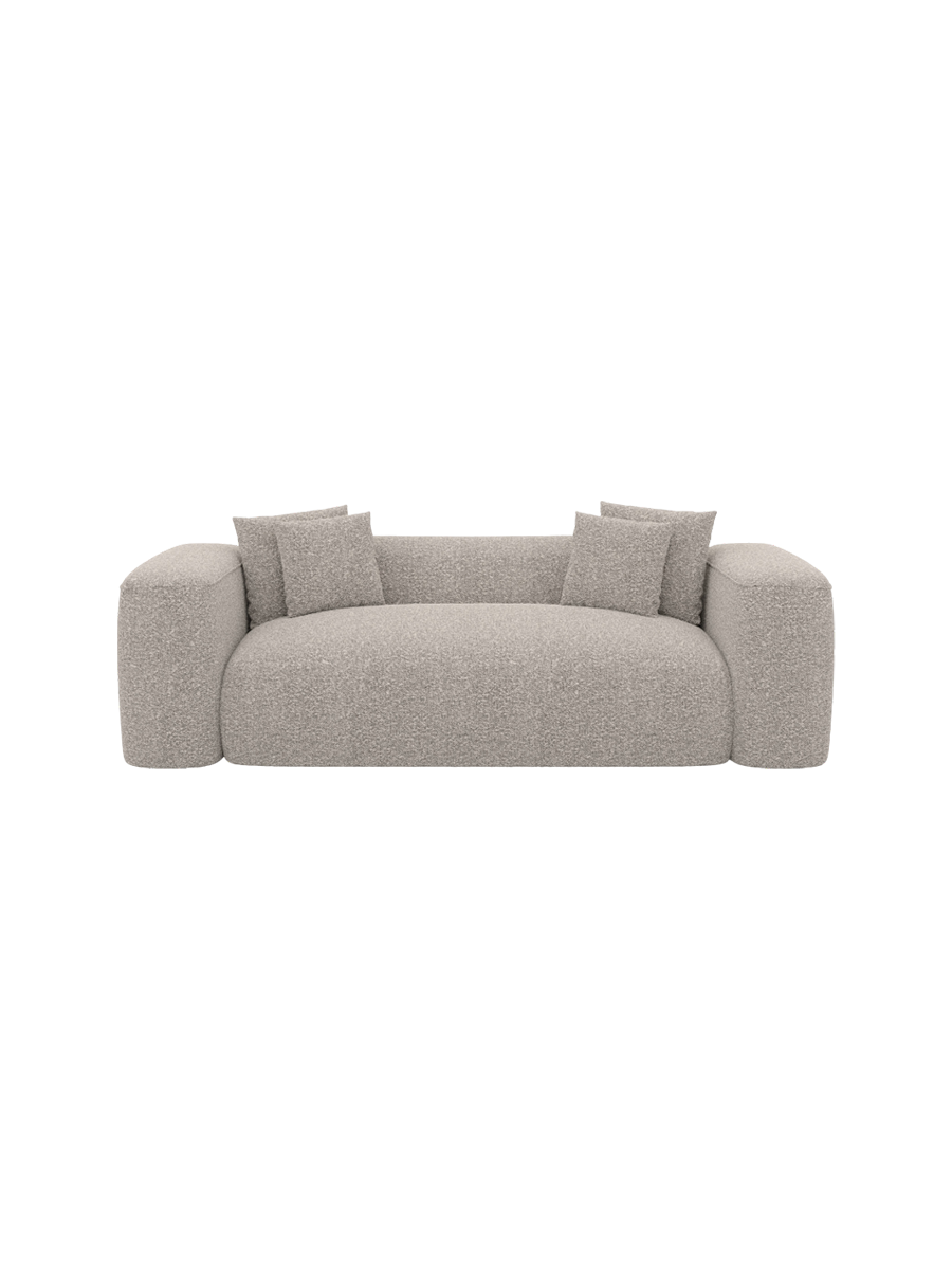 
2-Sitzer Design Sofa „CLevante“ mit Bouclé-Bezug - Bouclé Graphit