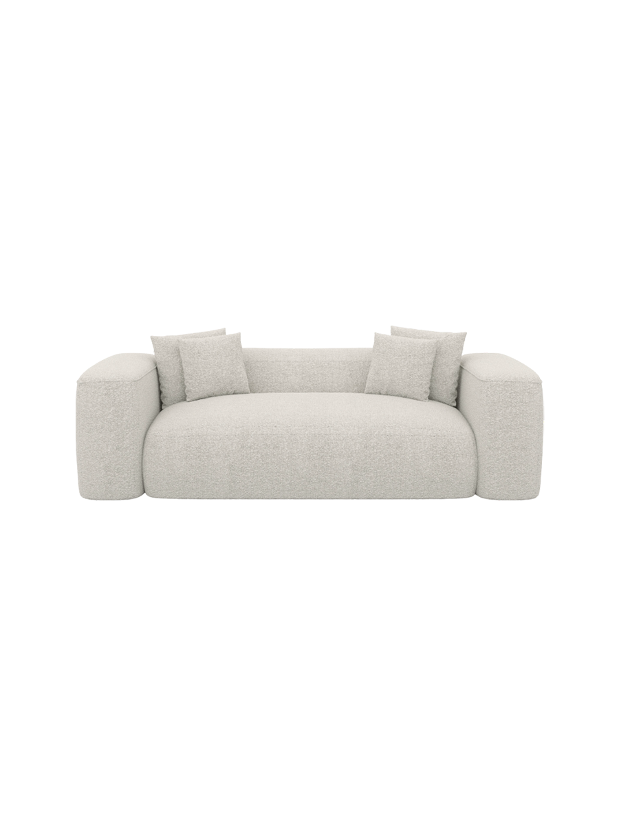 
2-Sitzer Design Sofa „CLevante“ mit Bouclé-Bezug - Bouclé Graphit