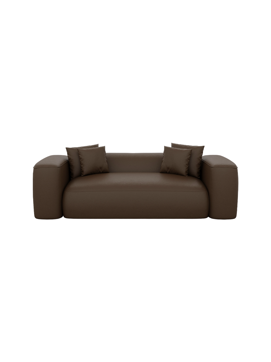 
2-Sitzer Design Echtleder Sofa „CLevante“ - Echtleder Beige