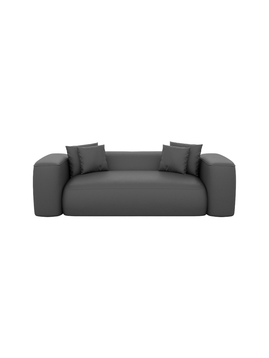 
2-Sitzer Design Echtleder Sofa „CLevante“ - Echtleder Beige