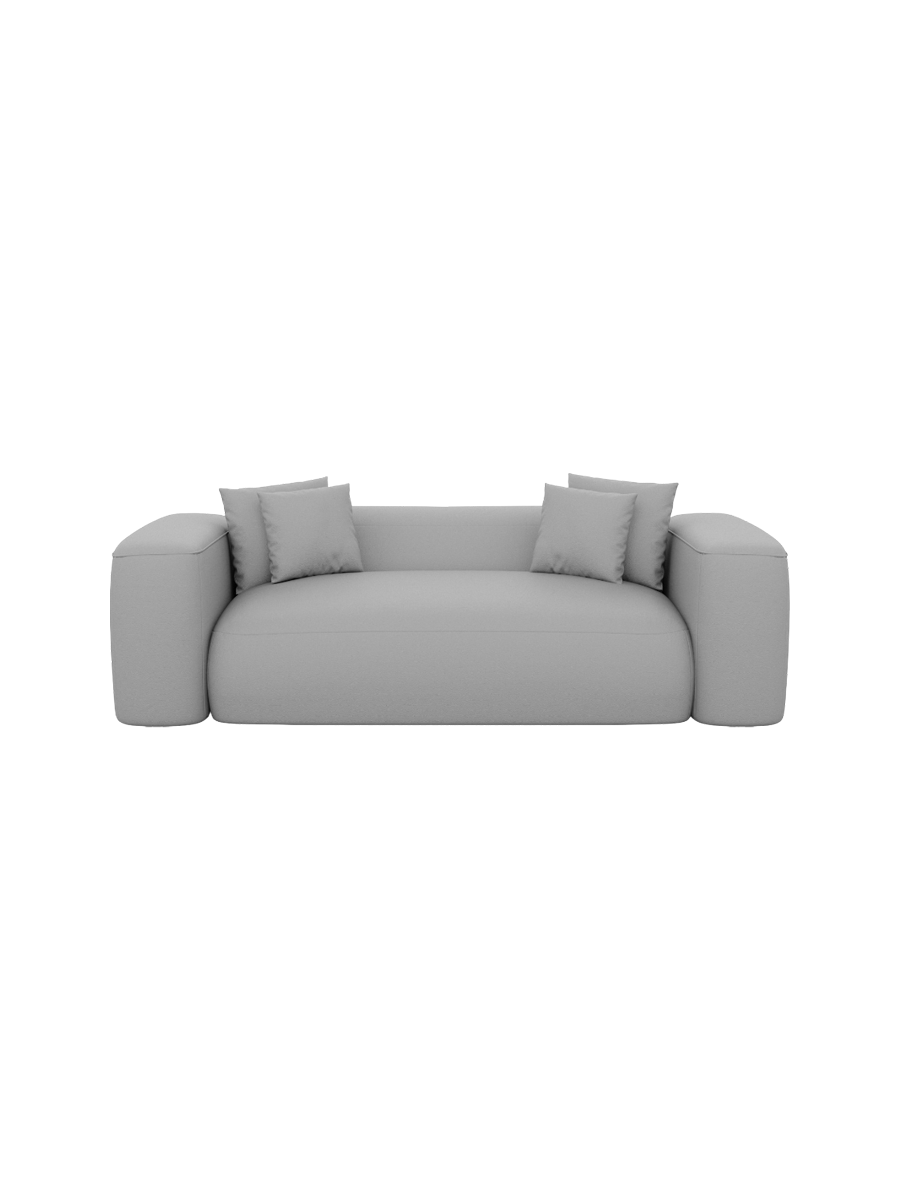 
2-Sitzer Design Echtleder Sofa „CLevante“ - Echtleder Beige