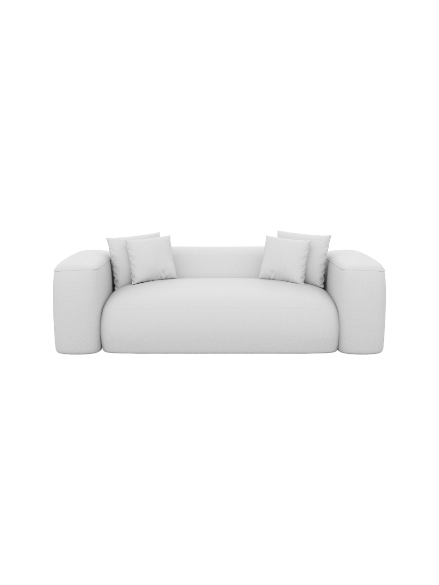 
2-Sitzer Design Echtleder Sofa „CLevante“ - Echtleder Beige