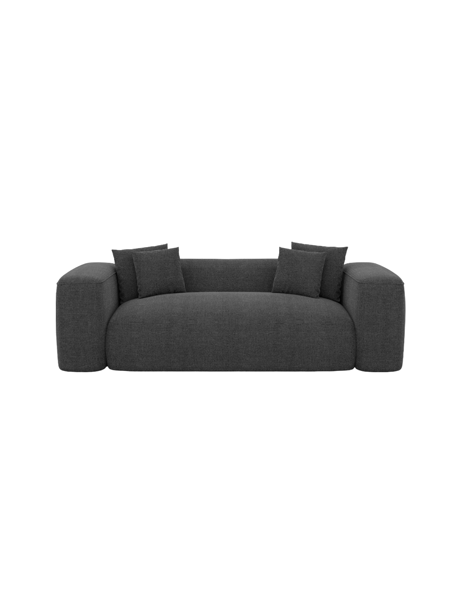 
2-Sitzer Design Sofa „CLevante“ mit Strukturstoff-Bezug - Strukturstoff Anthrazit