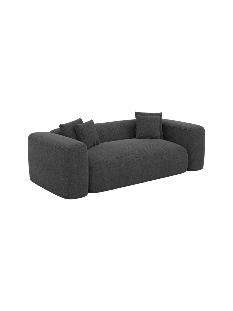 
2-Sitzer Design Sofa „CLevante“ mit Strukturstoff-Bezug - Strukturstoff Anthrazit