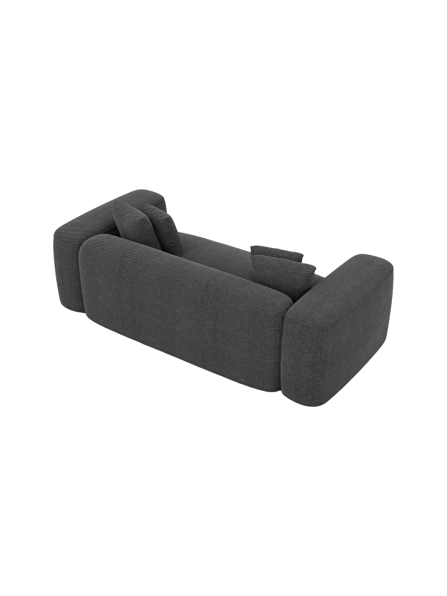 
2-Sitzer Design Sofa „CLevante“ mit Strukturstoff-Bezug - Strukturstoff Anthrazit