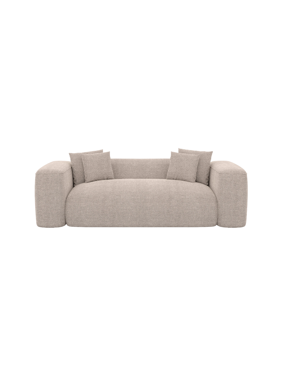 
2-Sitzer Design Sofa „CLevante“ mit Strukturstoff-Bezug - Strukturstoff Anthrazit