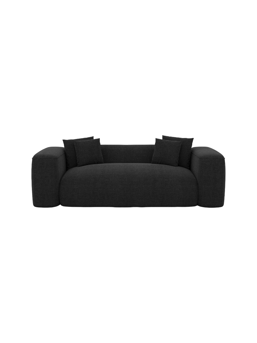 
2-Sitzer Design Sofa „CLevante“ mit Strukturstoff-Bezug - Strukturstoff Anthrazit
