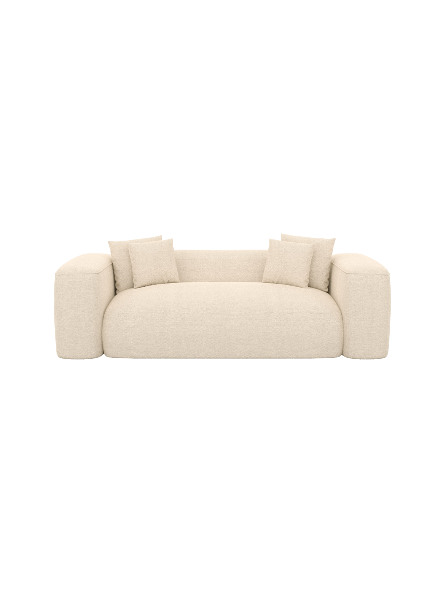 
2-Sitzer Design Sofa „CLevante“ mit Strukturstoff-Bezug - Strukturstoff Anthrazit