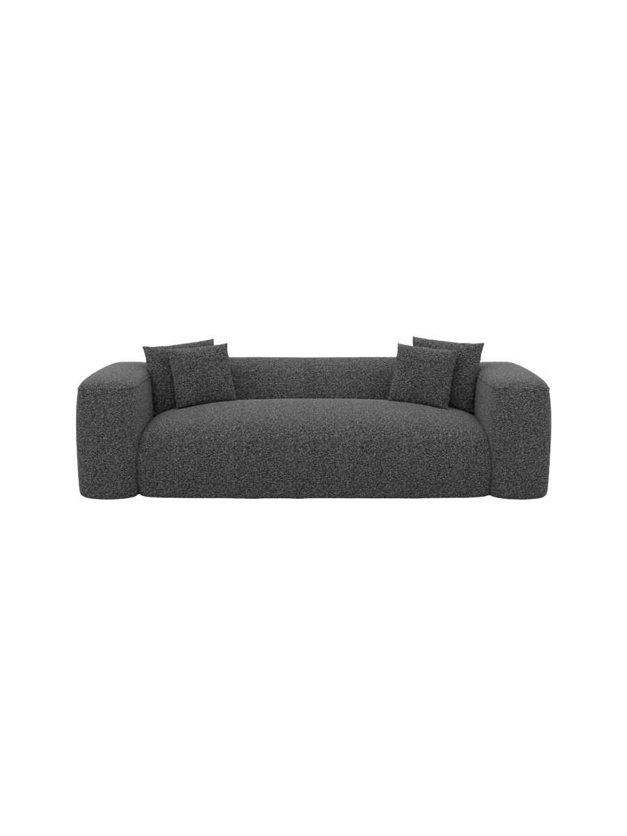 
3-Sitzer Design Sofa „CLevante“ mit Bouclé-Bezug - Bouclé Graphit