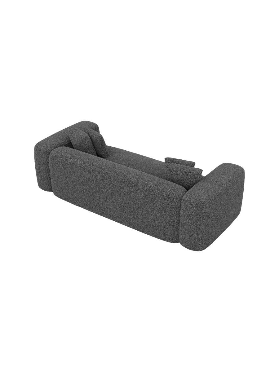 
3-Sitzer Design Sofa „CLevante“ mit Bouclé-Bezug - Bouclé Graphit