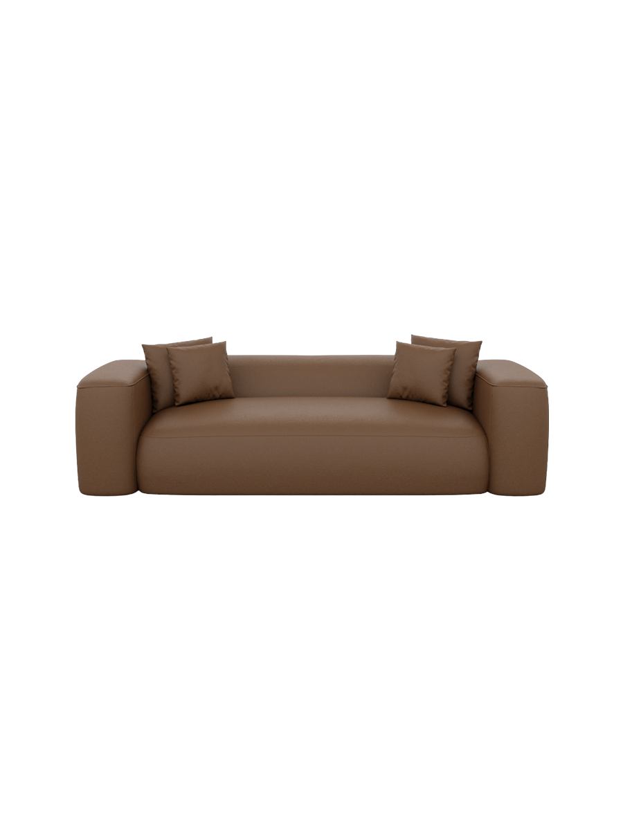 
3-Sitzer Design Echtleder Sofa „CLevante“ - Echtleder Beige