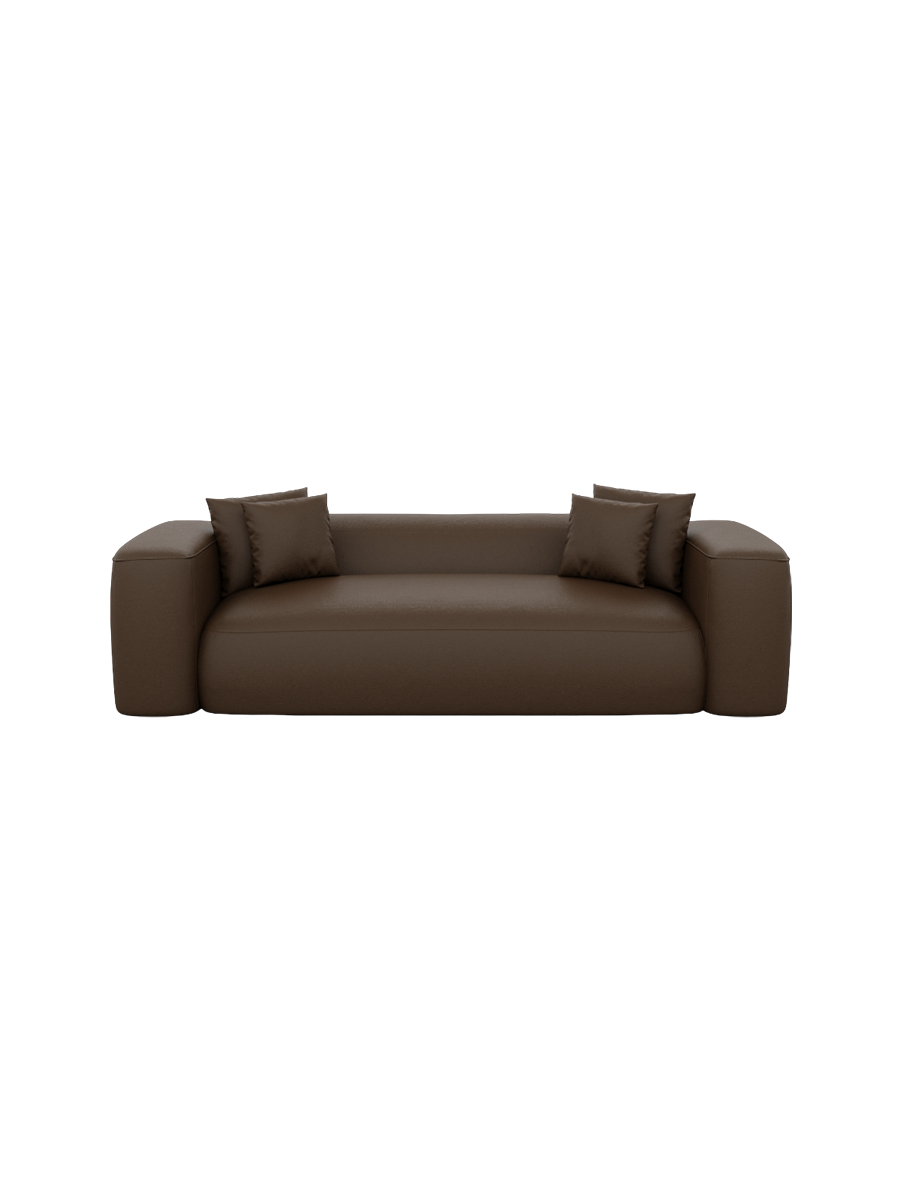 
3-Sitzer Design Echtleder Sofa „CLevante“ - Echtleder Beige