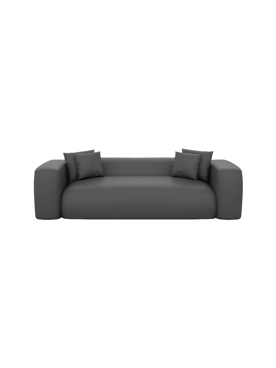 
3-Sitzer Design Echtleder Sofa „CLevante“ - Echtleder Beige