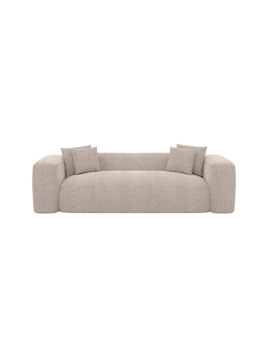 
3-Sitzer Design Sofa „CLevante“ mit Strukturstoff-Bezug - Strukturstoff Anthrazit