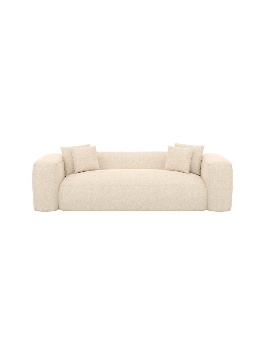 
3-Sitzer Design Sofa „CLevante“ mit Strukturstoff-Bezug - Strukturstoff Anthrazit