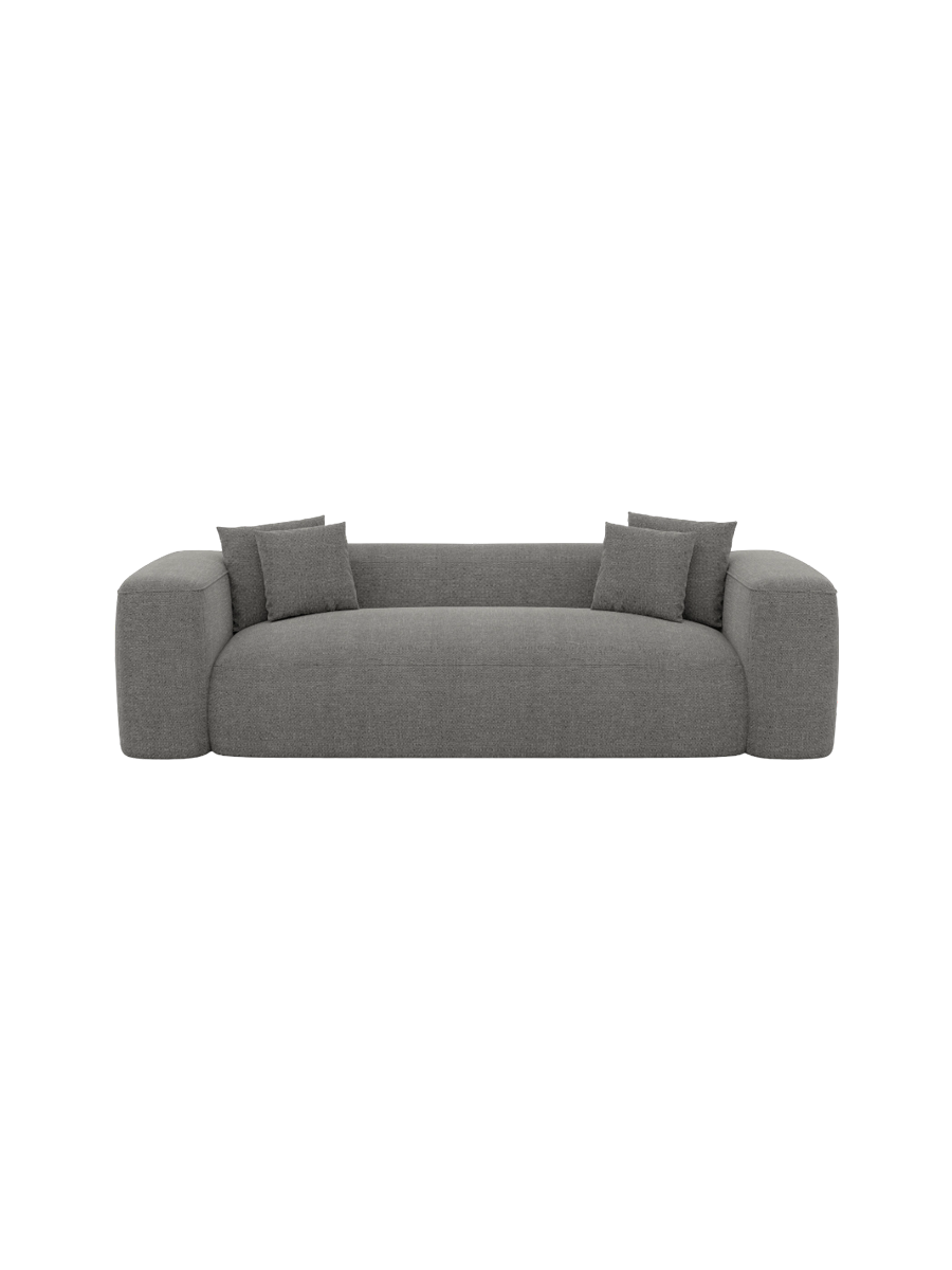 
3-Sitzer Design Sofa „CLevante“ mit Strukturstoff-Bezug - Strukturstoff Anthrazit