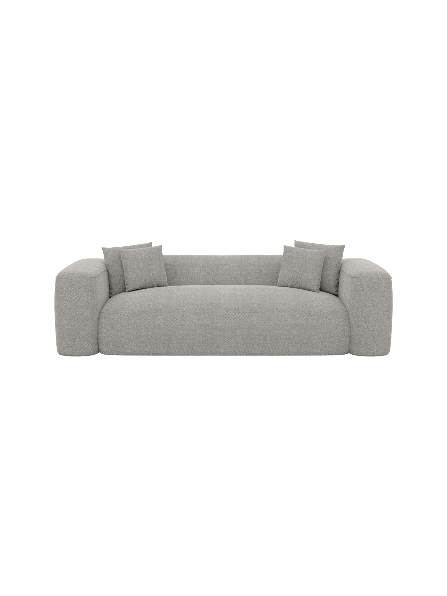 
3-Sitzer Design Sofa „CLevante“ mit Strukturstoff-Bezug - Strukturstoff Anthrazit