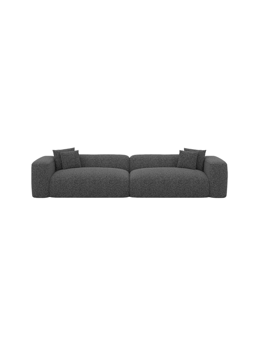 
4-Sitzer Design Sofa „CLevante“ mit Bouclé-Bezug - Bouclé Graphit