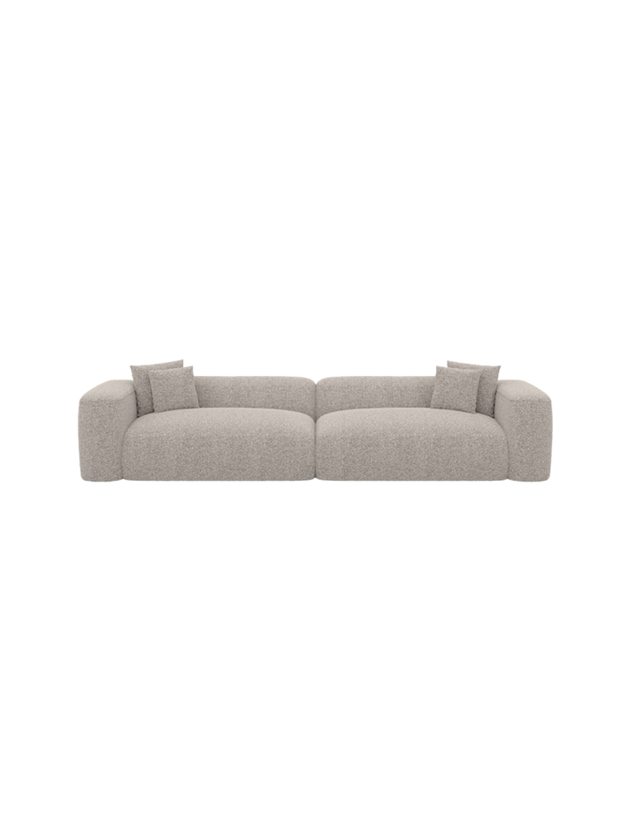 
4-Sitzer Design Sofa „CLevante“ mit Bouclé-Bezug - Bouclé Graphit