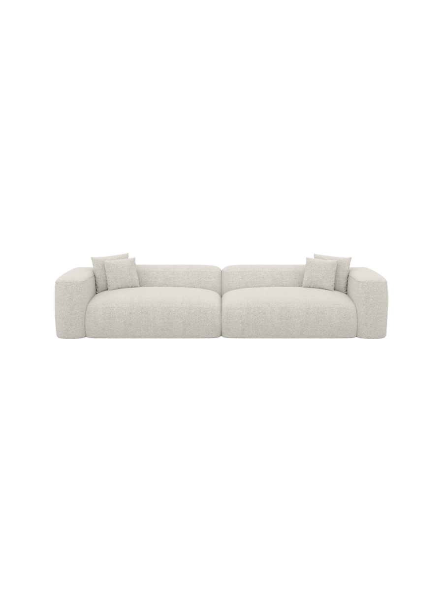 
4-Sitzer Design Sofa „CLevante“ mit Bouclé-Bezug - Bouclé Graphit
