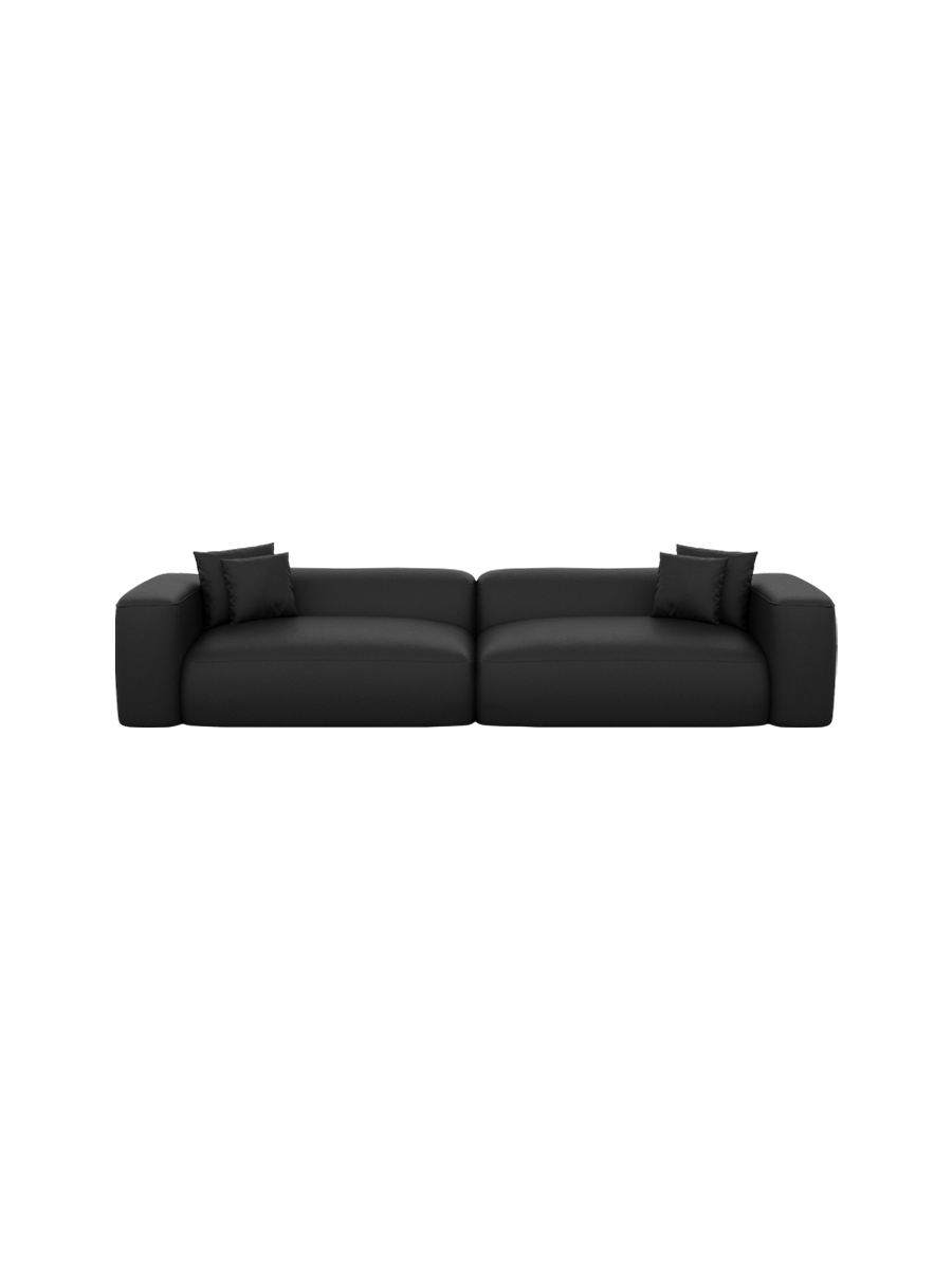 
4-Sitzer Design Echtleder Sofa „CLevante“ - Echtleder Beige