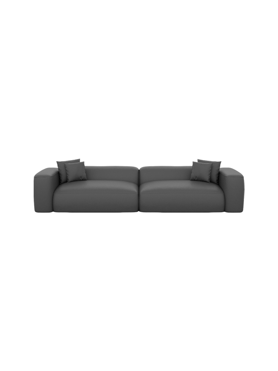 
4-Sitzer Design Echtleder Sofa „CLevante“ - Echtleder Beige