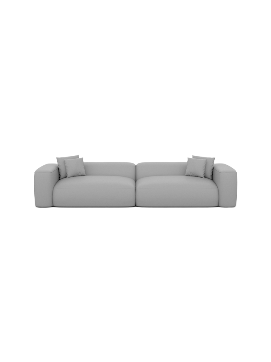 
4-Sitzer Design Echtleder Sofa „CLevante“ - Echtleder Beige