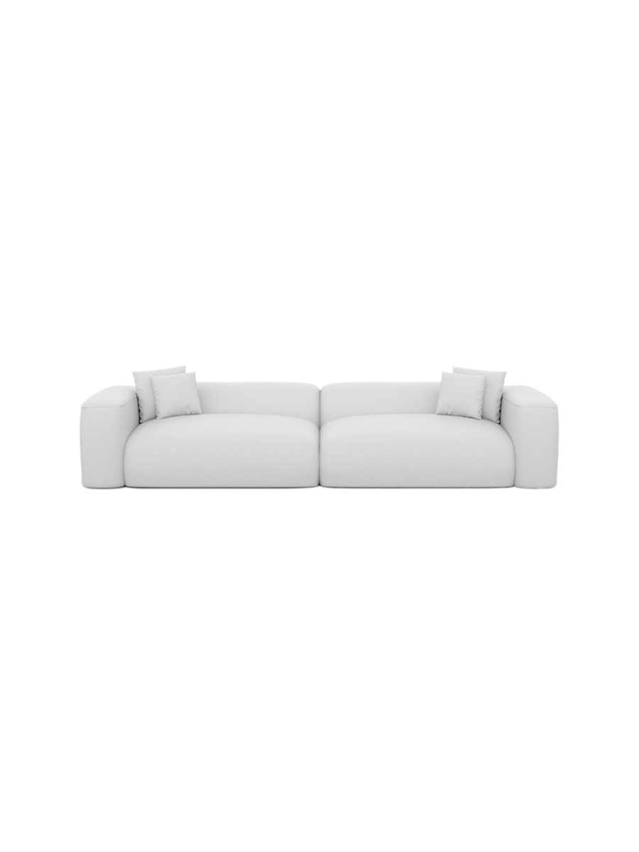 
4-Sitzer Design Echtleder Sofa „CLevante“ - Echtleder Beige